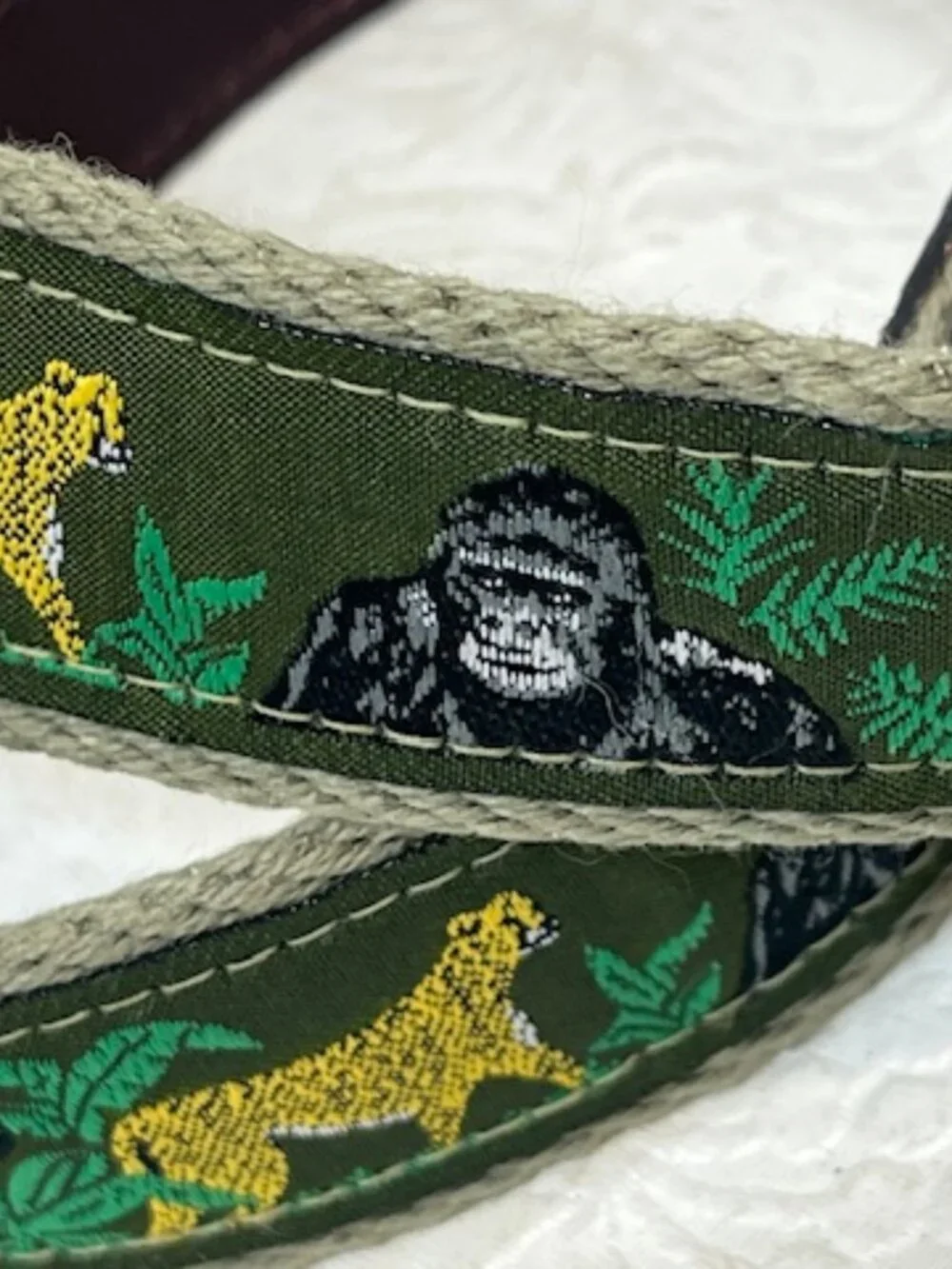 Belt canvas leather